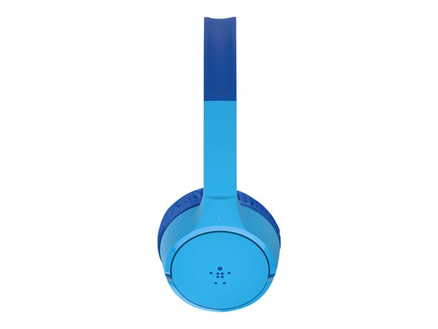 Belkin SoundForm Mini - Headphones with mic - on-ear - Bluetooth - wireless, wired - 3.5 mm jack - blue