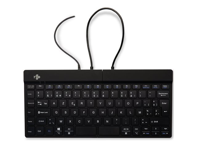 Split Ergonomisch Toetsenbord AZERTY (BE) zwart bedraad