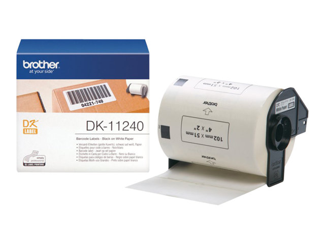 Brother DK-11240 - Black on white - 51 x 102 mm 600 label(s) shipping labels - for Brother QL-1050, QL-1050N, QL-1110NWBc, QL-550