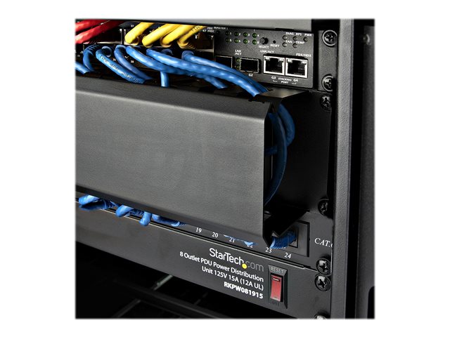 Server Rack Cable Raceway Front To Back StarTech.com Server Rack Cable Management - 2U Horizontal - Cable Duct ...