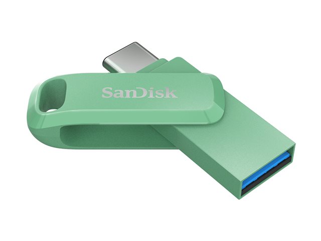 SanDisk Ultra Dual Drive Go - USB flash drive - 1 TB - USB 3.1 Gen 1 / USB-C - absinthe green