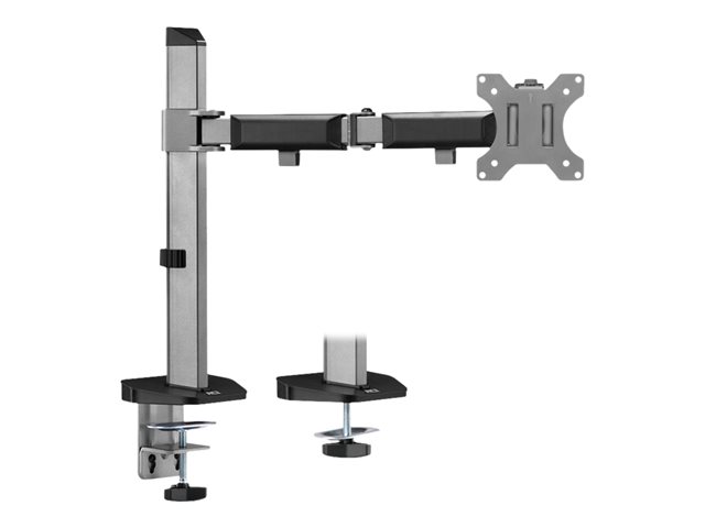 ACT - Bevestigingskit (klem, kabeldoorvoer, stand) - instelbare arm - voor plat scherm - plastic, aluminium, staal - schermgrootte: 17\"-32\" - te monteren op bureau