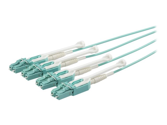 2m MTP/MPO to 4xLC/PC Fiber Cable