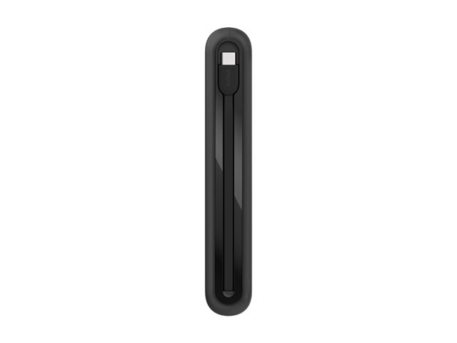 20k PD30w Integrated USB-C Cable Power Bank, Black