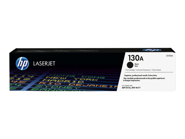 HP 130A - Black - original - LaserJet - toner cartridge (CF350A) - for Color LaserJet Pro MFP M176n, MFP M177fw