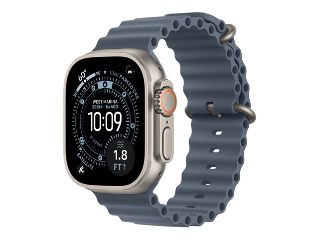49mm AnchorBlue OceanBand - Natural Titanium Finish