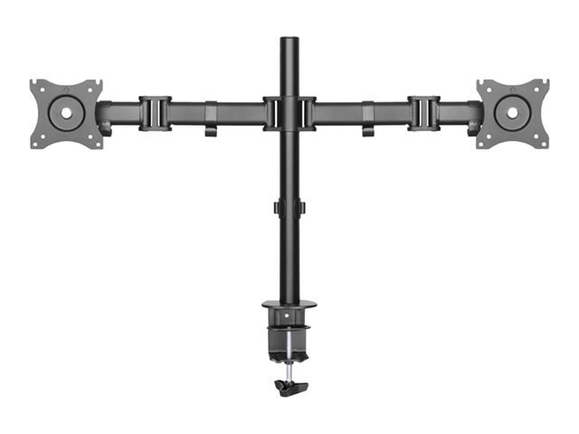 Neomounts NM-D135D - Mounting kit - full-motion - for 2 LCD displays - black - screen size: 10\"-27\" - clamp mountable, grommet, desk-mountable
