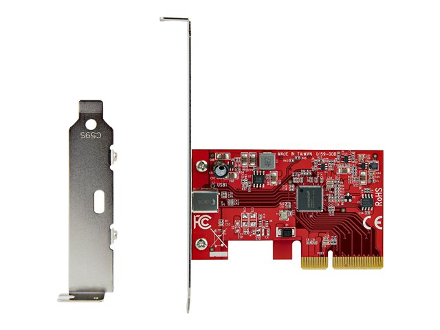 StarTech.com USB 3.2 Gen 2x2 PCIe Card - USB-C 20Gbps PCI Express 3.0 x4 Controller - USB Type-C Add-On PCIe Expansion Card -Windows/Linux - USB adapter - PCIe 3.0 x4 low profile - USB-C 3.2 Gen 2x2 x 1