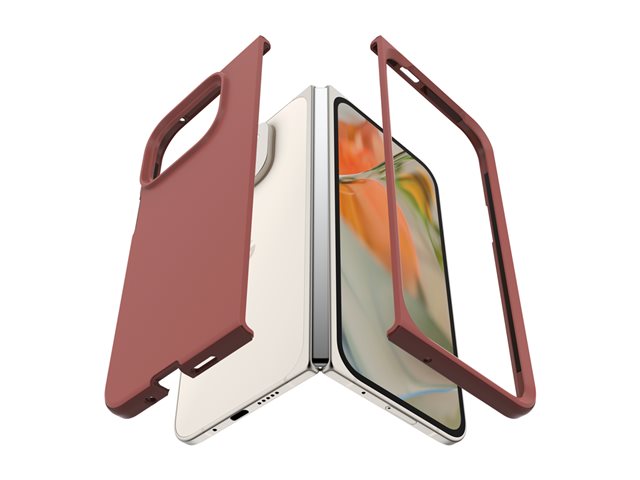 OtterBox Thin Flex Series - Back cover for mobile phone - polycarbonate - brick red - for Google Pixel 9 Pro Fold