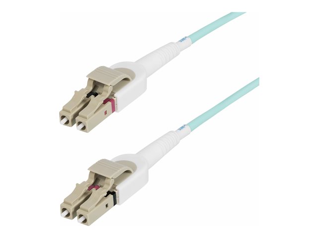 StarTech.com 5m (15ft) LC to LC (UPC) OM4 Switchable Fiber Optic Cable 50/125�m, 100G Networks, Toolless Polarity Switching, Low Insertion Loss - LSZH Fiber Patch Cord (450FBLCLC5SW) - Patch cable - LC/UPC multi-mode (M) to LC/UPC multi-mode (M) - 5