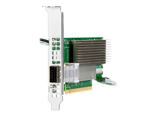HPE InfiniBand HDR MCX653105A-HDAT - Network adapter - PCIe 4.0 x16 low profile - 200Gb Ethernet / 200Gb Infiniband QSFP28 x 1 - for ProLiant DL325 Gen10, DL345 Gen10, DL365 Gen10, DL380 Gen10