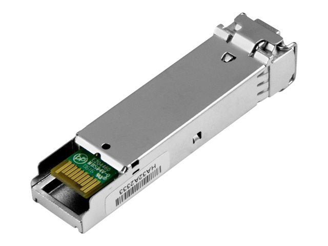 StarTech.com 10 pack HPE J4858C Compatible SFP Module, 1000BASE-SX, 1GbE Multi Mode (MMF) Fiber Optic Transceiver, 1 Gigabit Ethernet SFP, LC Connector, 550m, 850nm, DDM, HPE 1400, 1700, 1820 - Lifetime Warranty (J4858C10PKST) - SFP (mini-GBIC) transceiver module (equivalent to: HP J4858C) - 1GbE - 1000Base-SX - LC multi-mode - up to 550 m - 850 nm (pack of 10) - for HPE 1700, 2610, 6120, Switch XL 10/100/1000, HPE Aruba 2530, 2930F 24, 2930F 48, 5406