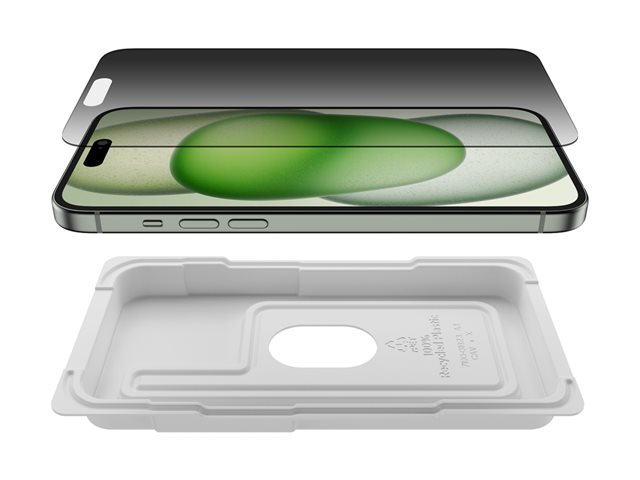 BELKIN ScreenForce Pro TemperedGlass Privacy AM Screen Protection for iPhone 15 Plus/14 Pro Max
