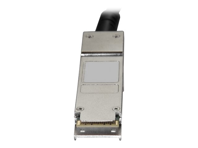StarTech.com MSA Uncoded Compatible 3m 40G QSFP+ to 4x SFP+ Direct Attach Breakout Cable Twinax, 40GbE QSFP+ to 4x SFP+ Copper DAC 40 Gbps Low Power Passive Transceiver Module DAC Cable - Lifetime Warranty (QSFP4SFPPC3M) - Breakout cable - QSFP+ latched to SFP+ latched - 3 m - twinaxial - SFF-8431/SFF-8432/SFF-8436 - passive - black