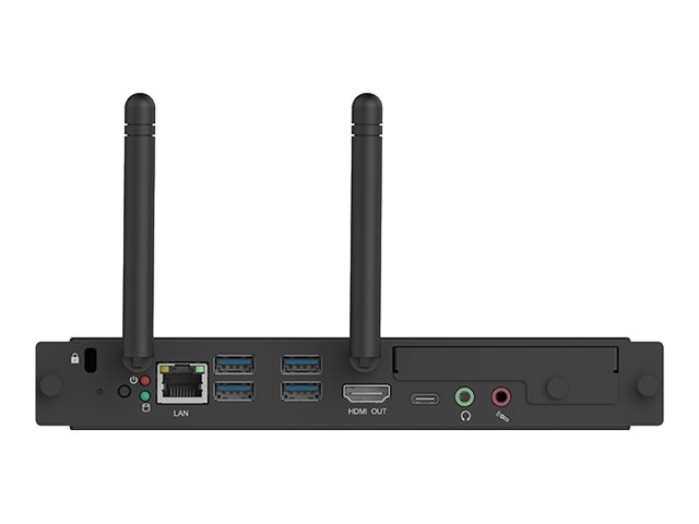 Avocor - Slot-in digital signage player - 16 GB RAM - Intel Core i7 - SSD - 256 GB - Windows 11 Pro - 4K UHD (2160p) - 60 fps - black