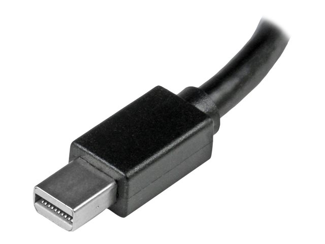 StarTech.com Travel A/V adapter - 3-in-1 Mini DisplayPort to DisplayPort DVI or HDMI converter (MDP2DPDVHD) - Adapter - Mini DisplayPort male to DVI-D, HDMI, DisplayPort female - 15 cm - black