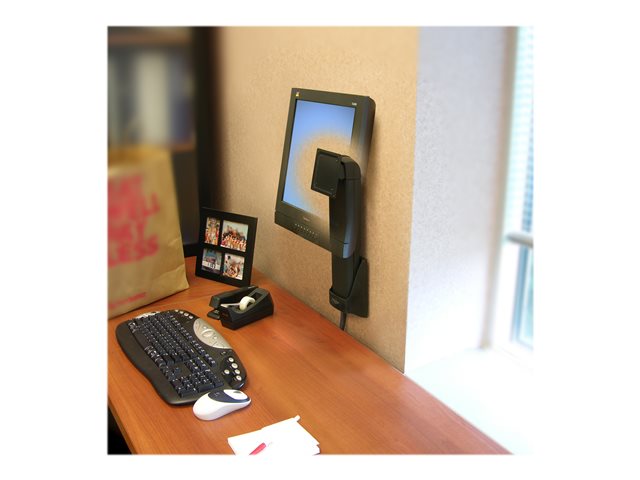 Ergotron Neo-Flex - Mounting kit (wall mount) - for flat panel - black - screen size: up to 27\"