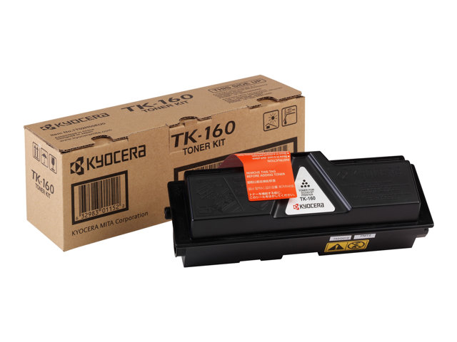 Kyocera TK 160 - Black - original - toner cartridge - for ECOSYS P2035d, P2035d/KL3, P2035dn, P2035dn/KL3, FS-1120D, 1120D/KL3, 1120DN, 1120DN/KL3