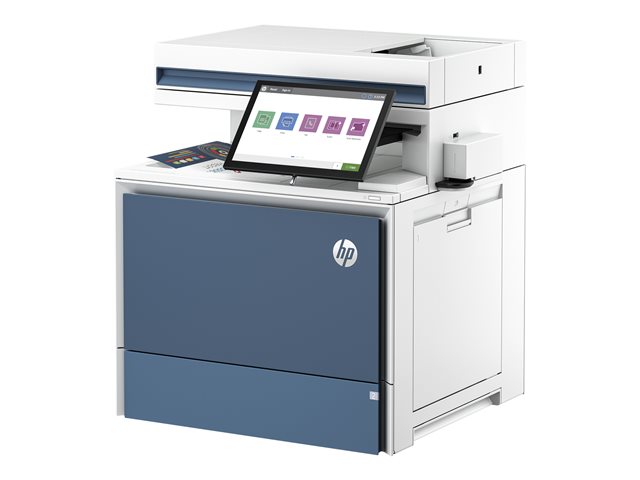 HP LaserJet Enterprise Flow MFP 5800zf - Multifunction printer - colour - laser - Legal (216 x 356 mm) (original) - A4/Legal (media) - up to 43 ppm (copying) - up to 43 ppm (printing) - 650 sheets - 33.6 Kbps - Gigabit LAN, USB 2.0 host, USB 3.0, USB 3.0 host
