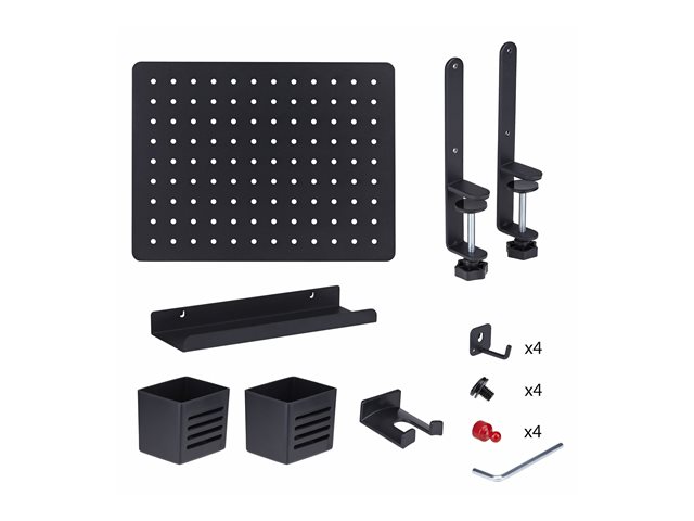 Clamp-On Pegboard Desktop Organizer