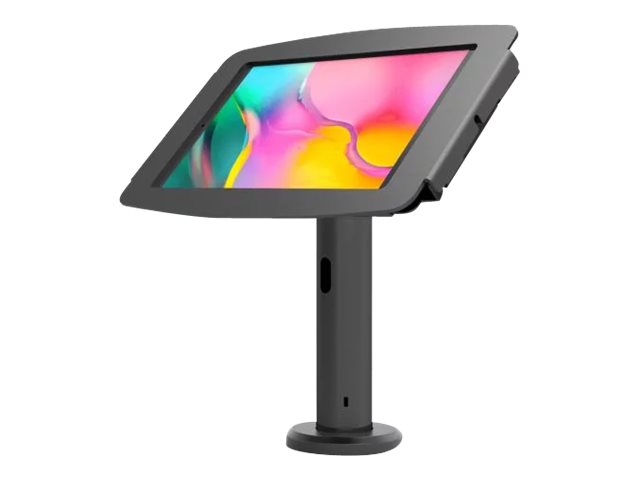 Compulocks Galaxy Tab A8 10.5\" Space Enclosure Tilting Stand 8\" - Stand - for tablet - enclosure tilting kiosk - lockable - high-grade aluminium - black - screen size: 10.5\" - base mount, desk-mountable - for Samsung Galaxy Tab A8 (10.5 in)
