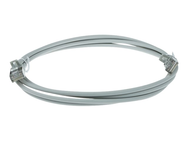 Grijze 3 meter LSZH U/FTP CAT6A datacenter slimline patchkabel snagless met RJ45 connectoren - PolyBag