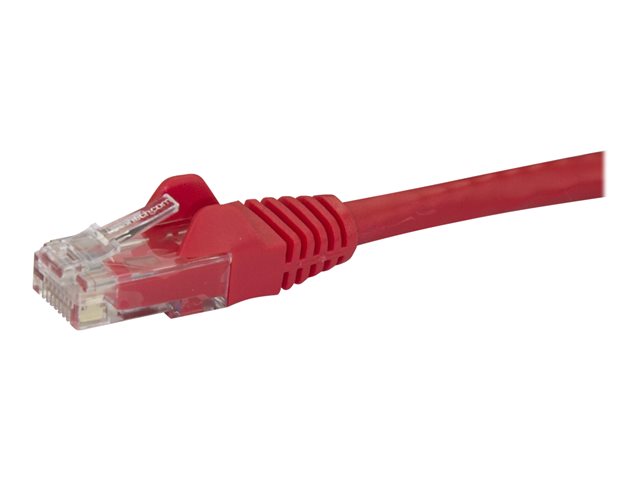 StarTech.com 7m CAT6 Ethernet Cable, 10 Gigabit Snagless RJ45 650MHz 100W PoE Patch Cord, CAT 6 10GbE UTP Network Cable w/Strain Relief, Red, Fluke Tested/Wiring is UL Certified/TIA - Category 6 - 24AWG (N6PATC7MRD) - Patch cable - RJ-45 (M) to RJ-45 (M) - 7 m - UTP - CAT 6 - snagless - red