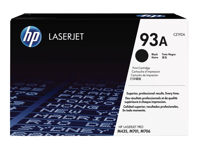 HP 93A - Black - original - LaserJet - toner cartridge (CZ192A) - for LaserJet Pro M706n, MFP M435nw