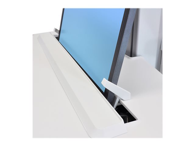Ergotron StyleView - Cart - open architecture - for notebook / PC equipment - medical - plastic, aluminium, zinc-plated steel - grey, white, polished aluminium - screen size: 17.3\" wide