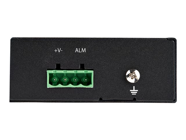 StarTech.com PoE+ Industrial Fiber to Ethernet Media Converter 60W, SFP to RJ45, Singlemode/Multimode Fiber to Copper Gigabit Ethernet, Compact, IP-30/ -40 to +75C, PoE+ Media Converter - Fiber Media Converter (IMC1GSFP60W) - Fibre media converter - 1GbE - 1000Base-SX, 1000Base-T - RJ-45 / SFP (mini-GBIC) - up to 10 km