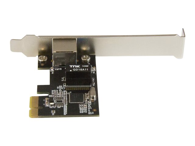 StarTech.com 1-Port Gigabit Ethernet Network Card - PCI Express, Intel I210 NIC - Single Port PCIe Network Adapter Card with Intel Chipset (ST1000SPEXI) - Network adapter - PCIe low profile - 1GbE - 1000Base-T - black