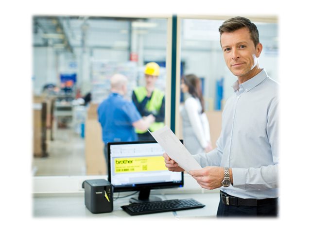 Brother P-Touch PT-P950NW - Label printer - thermal transfer - Roll (3.6cm) - 360 x 720 dpi - up to 60 mm/sec - LAN, Wi-Fi(n), USB 2.0
