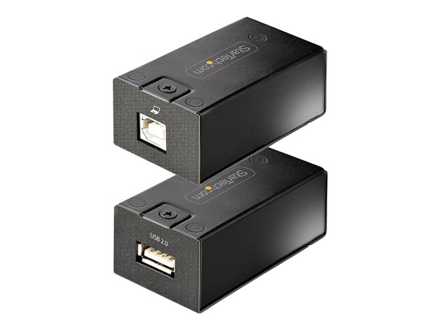 StarTech.com USB 2.0 Extender over Cat5e/Cat6 Cable (RJ45), 492ft/150m USB Over Ethernet Extender/Adapter Kit - Externally Powered USB Extender, USB to Ethernet Converter, 480 Mbps, Rugged Metal Housing (C15012-USB-EXTENDER) - USB extender - USB 2.0