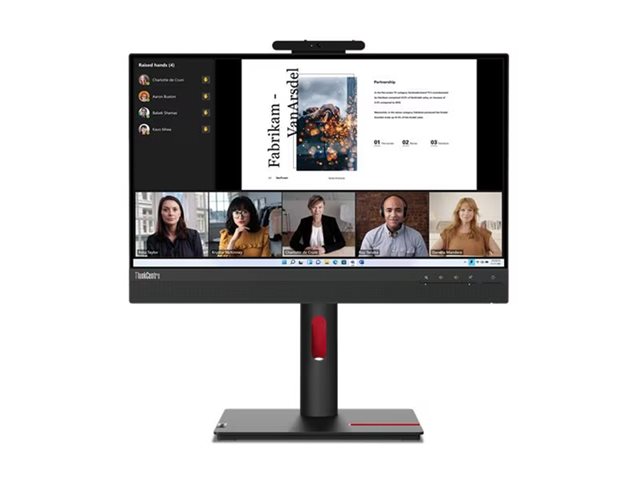 Lenovo ThinkCentre Tiny-in-One 22 Gen 5 - LED monitor - 22\" (21.5\" viewable) - touchscreen - 1920 x 1080 Full HD (1080p) @ 60 Hz - IPS - 250 cd/m² - 1000:1 - 4 ms - HDMI, DisplayPort - speakers - raven black