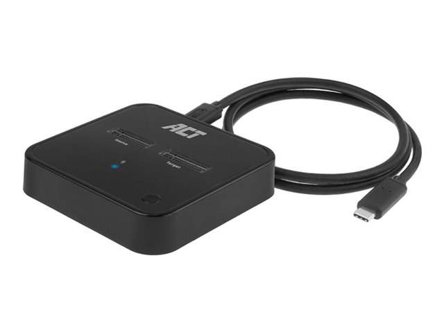 SSD-dokstation - clone-functie -baaien: 2 - M.2 - M.2 NVMe Card / PCIe (NVMe) - USB-C 3.2 (Gen 2) - zwart
