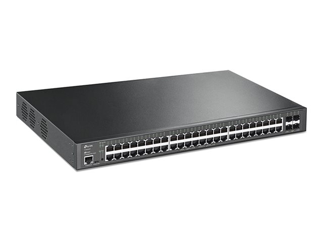 TP-Link JetStream TL-SG3452XP V2.6 - Switch - L2+ - Managed - 48 x 10/100/1000 (PoE+) + 4 x 10 Gigabit SFP+ - rack-mountable - PoE+ (500 W)