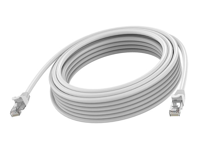 VISION Professional installation-grade Ethernet Network cable - LIFETIME WARRANTY - RJ-45 (M) to RJ-45 (M) - STP Shielded Twisted Pair - CAT 6A - 10 Gbps - 24 AWG - booted - 3 m - white