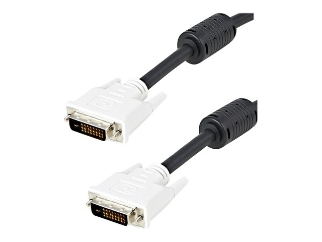 StarTech.com 2m DVI-D Dual Link Cable - Male to Male DVI-D Digital Video Monitor Cable - 25 pin DVI-D Cable M/M Black 2 Meter - 2560x1600 (DVIDDMM2M) - DVI cable - dual link - DVI-D (M) to DVI-D (M) - 2 m - black