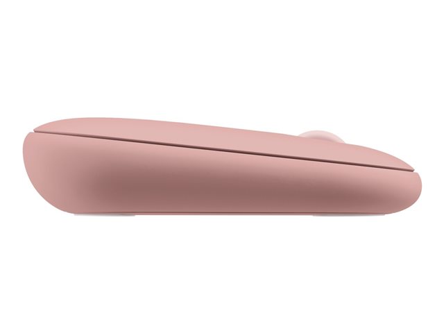Logitech Pebble Mouse 2 M350s - Mouse - optical - 3 buttons - wireless - Bluetooth 5.2 LE - tonal rose