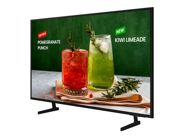 Samsung BE55D-H - 55\" Diagonal Class BED-H Series LED-backlit LCD TV - Crystal UHD - digital signage - Smart TV - Tizen OS - 4K UHD (2160p) 3840 x 2160 - HDR - Edge LED BLU - black