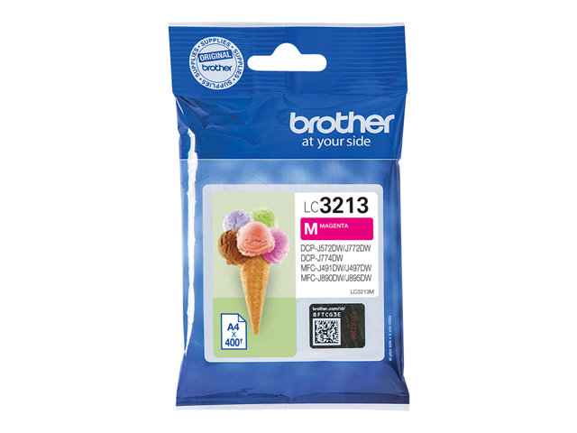 Brother LC3213M - High capacity - magenta - original - ink cartridge - for Brother DCP-J772DW, DCP-J774DW, MFC-J890DN, MFC-J890DW, MFC-J890DWN, MFC-J895DW