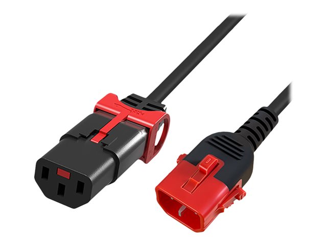 POWERCORD C13SL+-C14L BK 3.00M. 1 stk