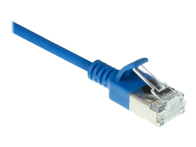 CAT6A U/FTP SLIMLINE BU 0.25M. 1 stk