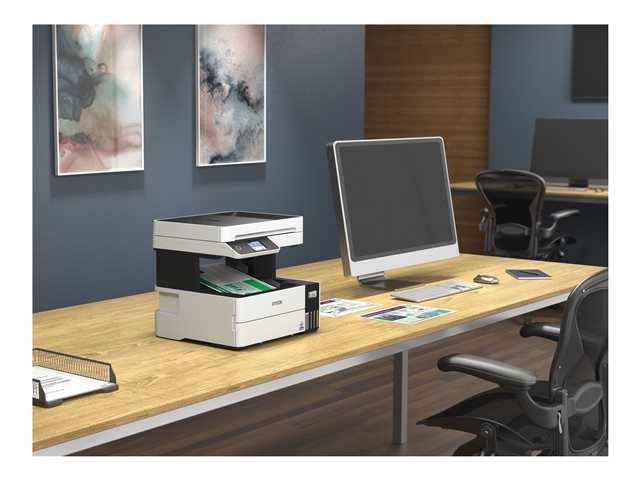 Epson EcoTank ET-5150 - Multifunction printer - colour - ink-jet - A4/Legal (media) - up to 17.5 ppm (printing) - 250 sheets - USB, LAN, Wi-Fi