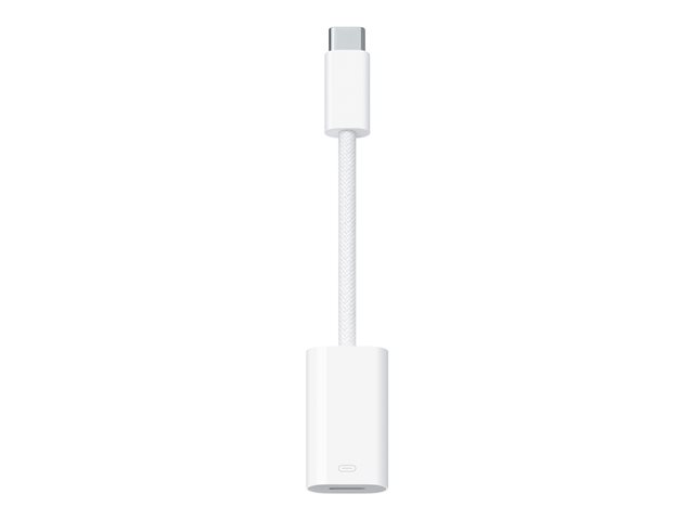 Apple - Lightning adapter - 24 pin USB-C male to Lightning female