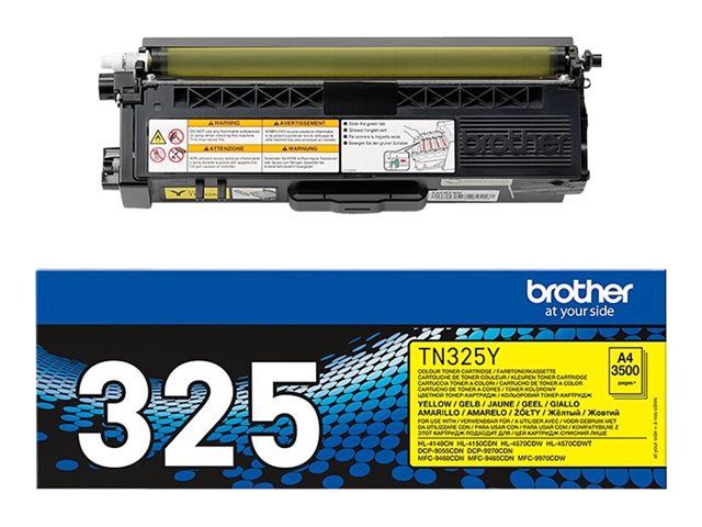 Brother TN325Y - Yellow - original - toner cartridge - for Brother DCP-9055, DCP-9270, HL-4140, HL-4150, HL-4570, MFC-9460, MFC-9465, MFC-9970