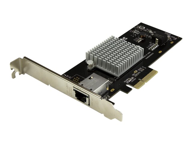 StarTech.com 1 Port 10G PCIe Network Card - 10GBase-T / NBASE-T - RJ45 Port - Intel X550 Chipset - Ethernet Card - Network Adapter - Intel NIC Card (ST10000SPEXI) - Network adapter - PCIe 2.0 low profile - 10Gb Ethernet x 1 - black - for P/N: BNDTB10GI, BNDTB210GSFP, BNDTB310GNDP, BNDTB410GSFP, BNDTB4M2E1, BNDTBUSB3142