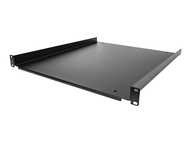 StarTech.com 1U Fixed Server Rack Mount Shelf, 20in Deep Steel Universal Cantilever Tray for 19\" AV/Data/Network Equipment Rack with Cage Nuts & Screws, 55lbs Weight Capacity, 20\" Deep - 1U Network Rack Shelf - Rack shelf - 1U - 19\"