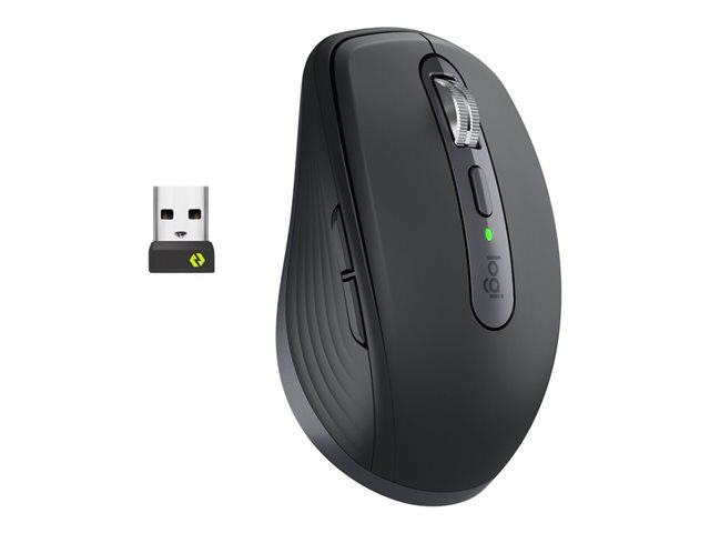 Logitech MX Anywhere 3S for Business - Mouse - right-handed - optical - 6 buttons - wireless - Bluetooth - Logitech Logi Bolt USB receiver - graphite