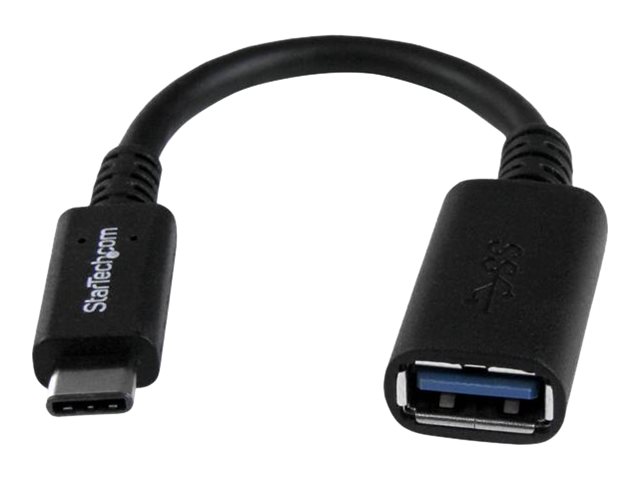 StarTech.com USB-C to USB Adapter - 6in - USB-IF Certified - USB-C to USB-A - USB 3.1 Gen 1 - USB C Adapter - USB Type C (USB31CAADP) - USB adapter - 24 pin USB-C (M) to USB Type A (F) - USB 3.0 - 15.2 cm - black - for P/N: DK31C3HDPD, DK31C3HDPDUE, DKM30CHDPD, DKM30CHDPDUE, PEXUSB312A1C1H, PEXUSB312A2C2V